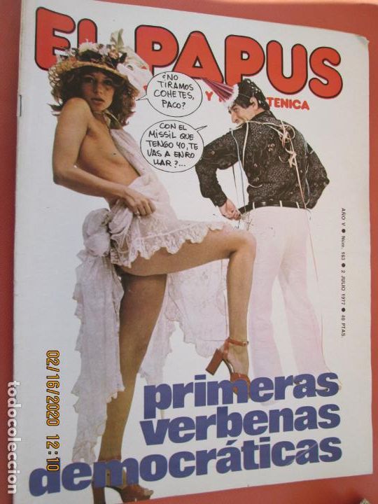 Coleccionismo de Revistas y Peri&oacute;dicos: REVISTA EL PAPUS - N&ordm; 163 - JULIO 1977 - PRIMERAS VERBENAS DEMOCR&Aacute;TICAS ...