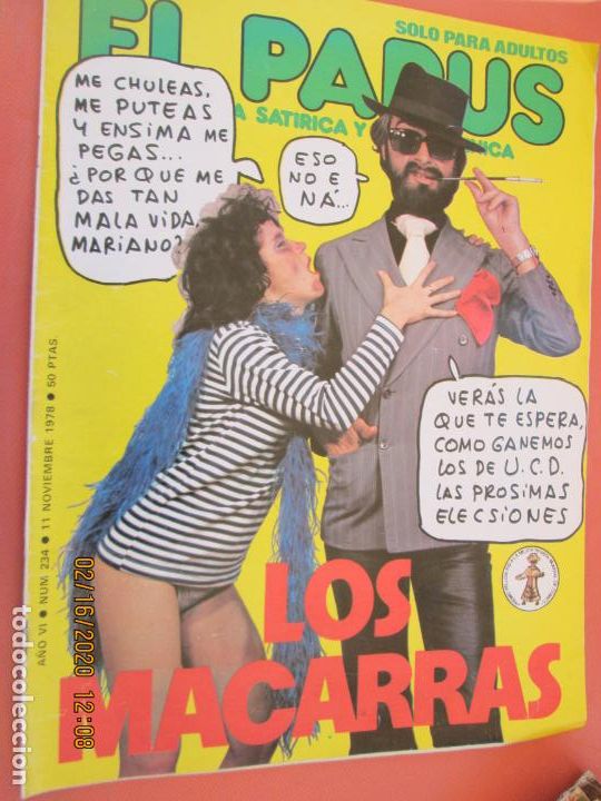 Coleccionismo de Revistas y Peri&oacute;dicos: REVISTA EL PAPUS - N&ordm; 234 - NOVIEMBRE 1978 - LOS MACARRAS ...
