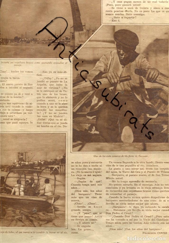 Coleccionismo de revistas y peri&oacute;dicos: REVISTA A&Ntilde;O 1931 MARINEROS DEL GUADALQUIVIR DE SEVILLA PILOTO RUSO EN LA AVIACION ESPA&Ntilde;OLA