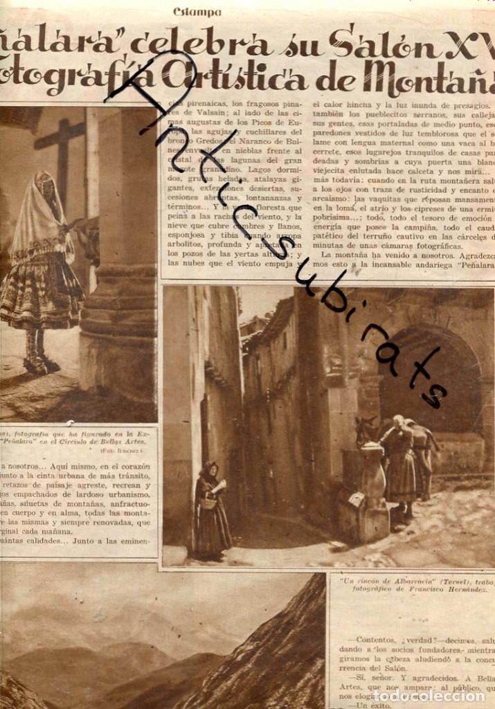 Coleccionismo de Revistas y Peri&oacute;dicos: REVISTA 1931 PE&Ntilde;ALARA VESTIDO TRADICIONAL DE OROPESA ALBARRACIN NAUGRAFICO DEL ABC EN VIGO BOUZAS