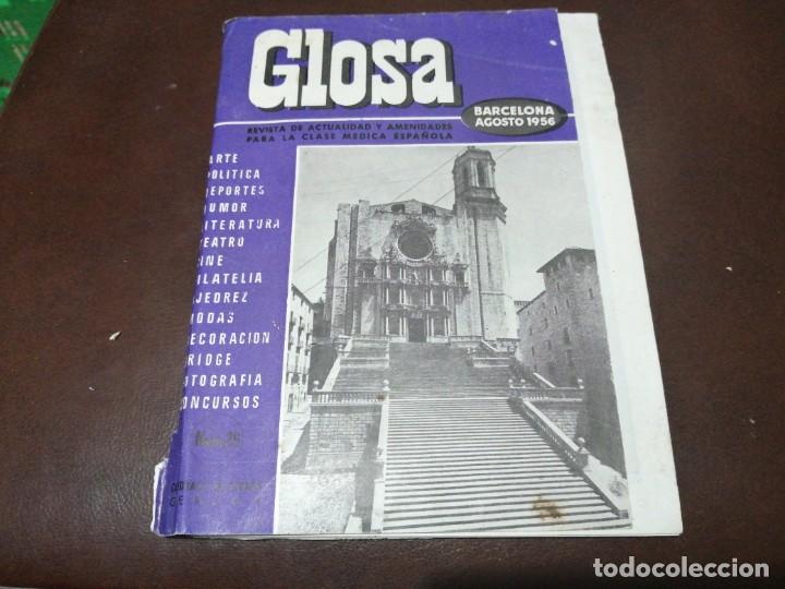 Coleccionismo de revistas y peri&oacute;dicos: Revista GLOSA N&deg; 26 a&ntilde;o 1956 medicina medicamentos farmacia medicos