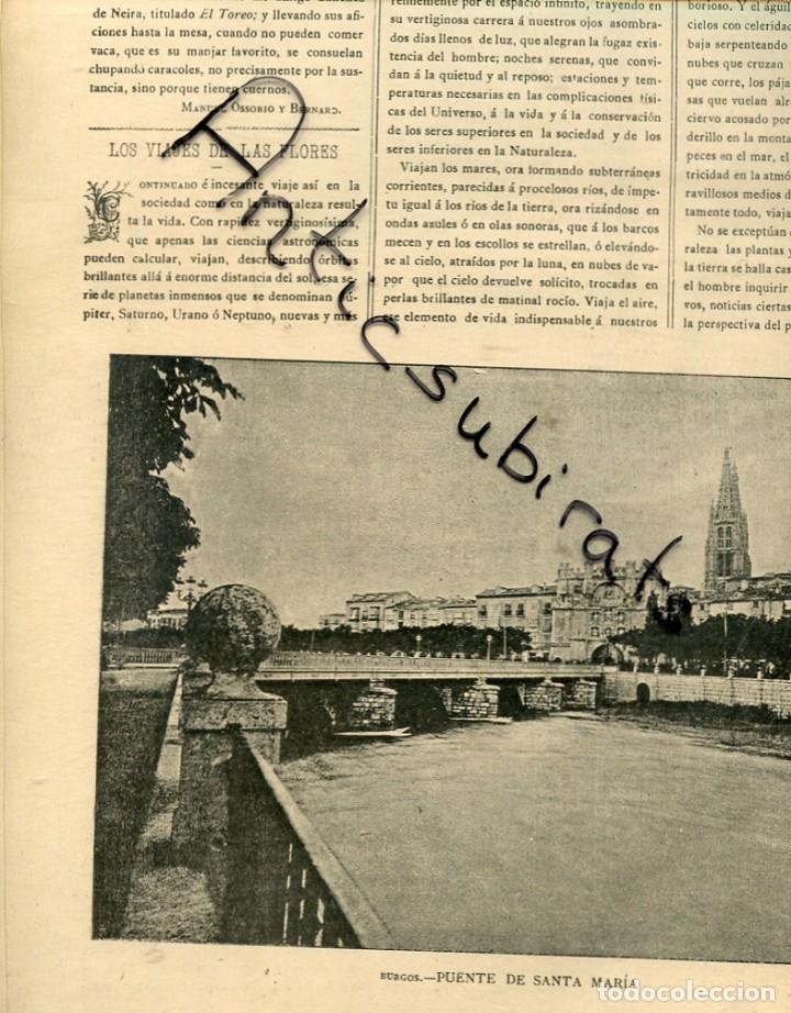 Coleccionismo de Revistas y Peri&oacute;dicos: REVISTA ENTERA A&Ntilde;O 1893 CONCEPCION GIMENO DE FLAQUER FEMINISTA FEMINISMO FOTO DE PUENTE BURGOS