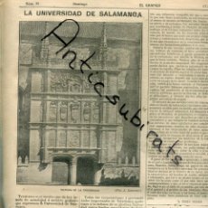 Coleccionismo de Revistas y Periódicos: PERIODICO AÑO 1904 UNAMUNO UNIVERSIDAD DE SALAMANCA FERIA DE VALENCIA CRIMEN DE DON BENITO . Lote 197066292