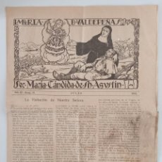 Coleccionismo de Revistas y Periódicos: LA PERLA DE VALDEPEÑAS. SOR MARÍA CÁNDIDA DE SAN AGUSTÍN. Nº 19, JULIO 1932. Lote 197080010