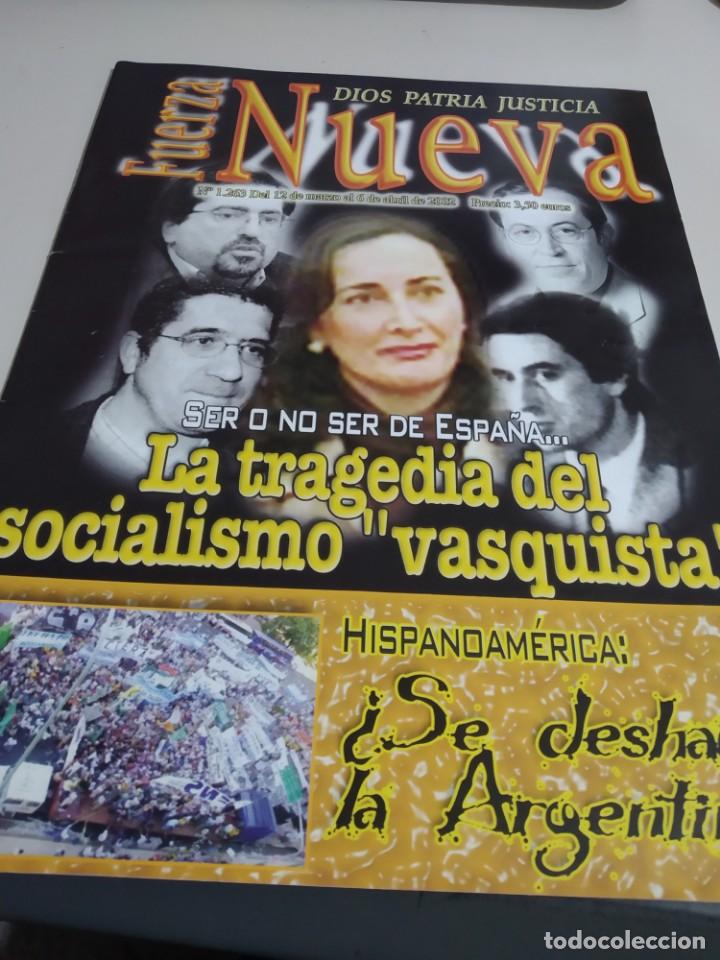 Coleccionismo de revistas y peri&oacute;dicos: REVISTA FUERZA NUEVA N&ordm; 1263 MARZO  2002 REF. GAR.296