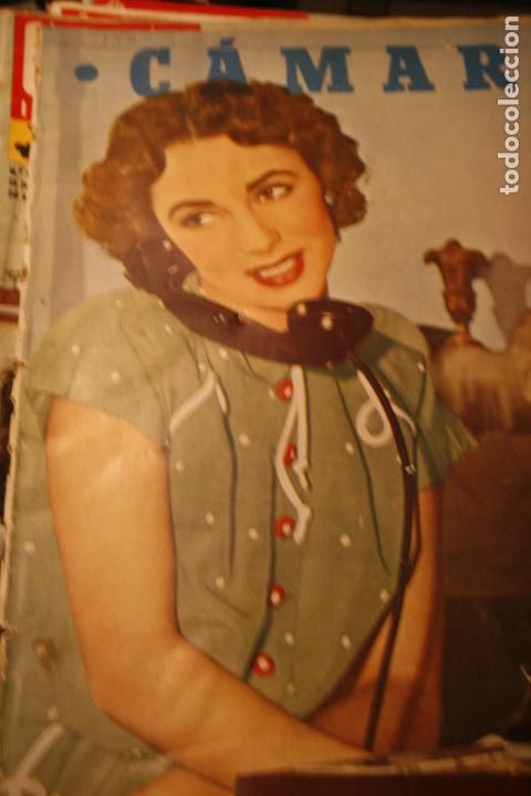 Coleccionismo de revistas y peri&oacute;dicos: ELIZABETH TAYLOOR JUNY ORLY YVONNE DE CARLO LOLA FLORES SUSAN STRANKS  1951