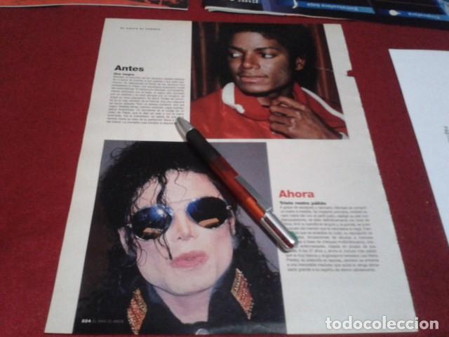 Coleccionismo de Revistas y Peri&oacute;dicos: PUBLICIDAD HOJA RECORTE DE PRENSA ( Michael Jackson )  EL CULTO AL CUERPO ANTES Y AHORA