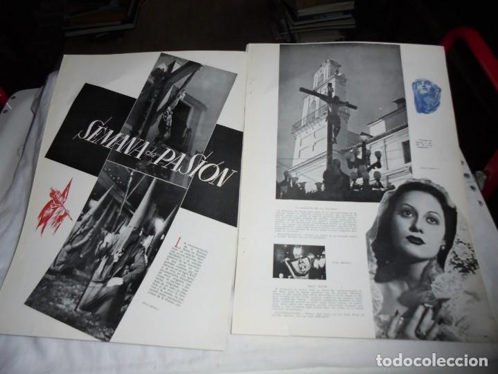 Coleccionismo de Revistas y Peri&oacute;dicos: SEMANA DE PASION 2  HOJAS REVISTA TRENES 1952-53