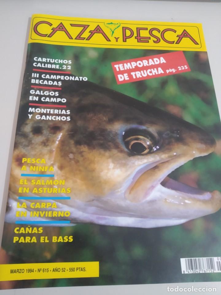 Coleccionismo de revistas y peri&oacute;dicos: CAZA Y PESCA , REVISTA N&ordm; 615 MARZO 1994 TRUCHAS REF. GAR 297