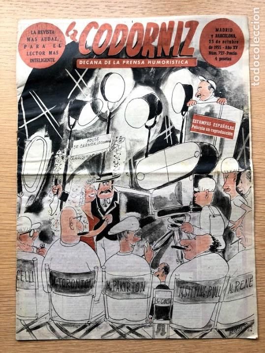 Coleccionismo de Revistas y Peri&oacute;dicos: Revista La Codorniz / N&uacute;mero 727 / 23 de octubre de 1995 / A&ntilde;o XV /