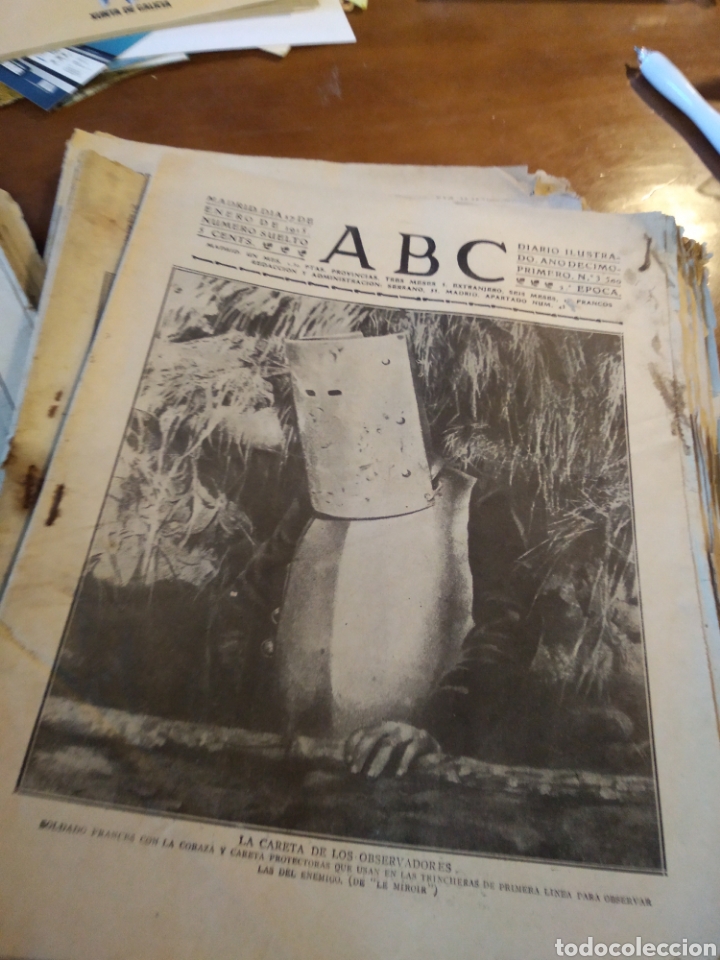 Coleccionismo de Revistas y Peri&oacute;dicos: 21 PERI&Oacute;DICOS ABC. A&Ntilde;OS 1915