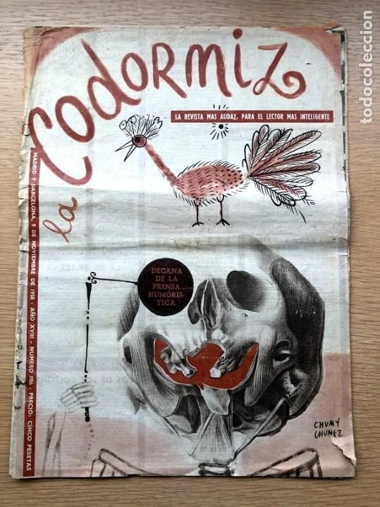 Coleccionismo de Revistas y Peri&oacute;dicos: Revista La Codorniz / N&uacute;mero 886 / 9 de noviembre de 1958 / A&ntilde;o XVIII /