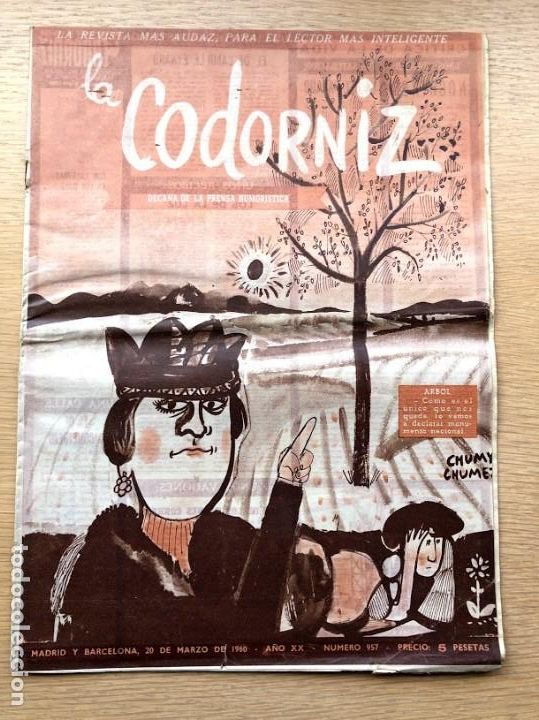 Coleccionismo de Revistas y Peri&oacute;dicos: Revista La Codorniz / N&uacute;mero 957 / 20 de marzo de 1960 / A&ntilde;o XX /