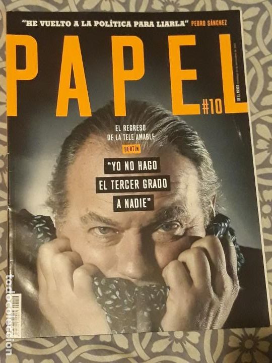 Collection Magazines and Newspapers: REVISTA PAPEL DE EL MUNDO N&ordm;10 BERTIN EL REGRESO DE LA TELE AMABLE*