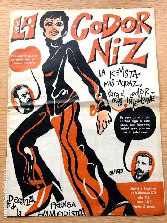 Coleccionismo de Revistas y Peri&oacute;dicos: Revista La Codorniz / N&uacute;mero 1475 / 22 de febrero de 1970 / A&ntilde;o XXX /