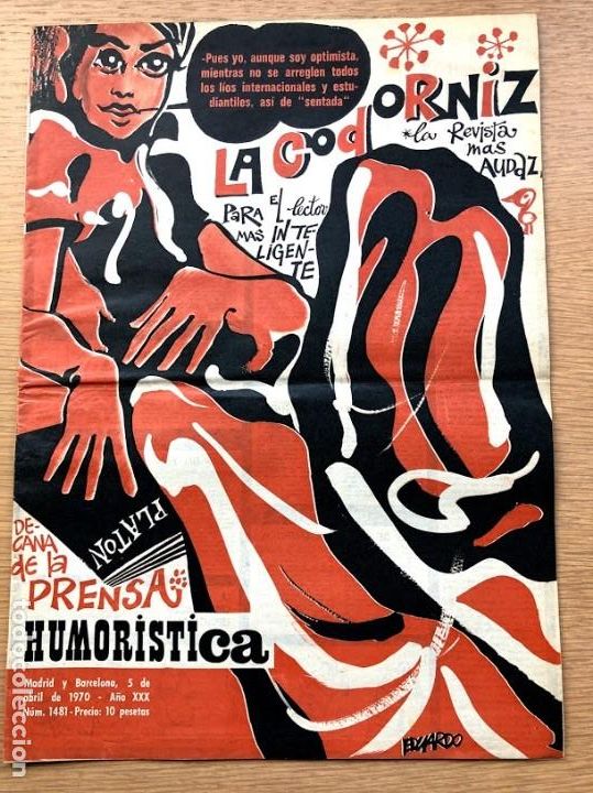 Coleccionismo de Revistas y Peri&oacute;dicos: Revista La Codorniz / N&uacute;mero 1481 / 5 de abril de 1971 / A&ntilde;o XXX /