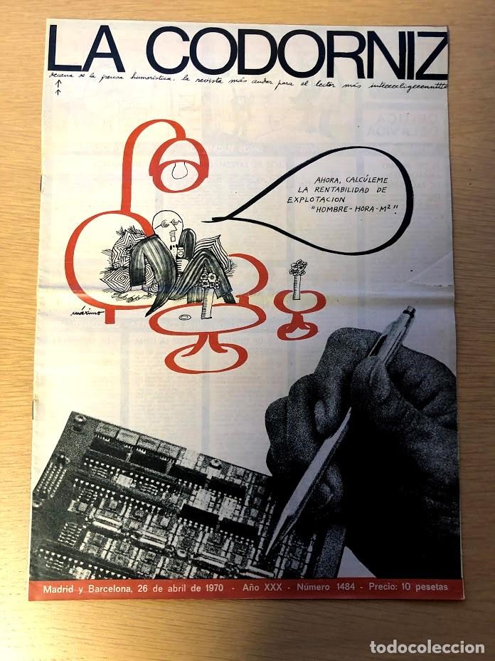 Coleccionismo de Revistas y Peri&oacute;dicos: Revista La Codorniz / N&uacute;mero 1484 / 26 de abril de 1970 / A&ntilde;o XXX /