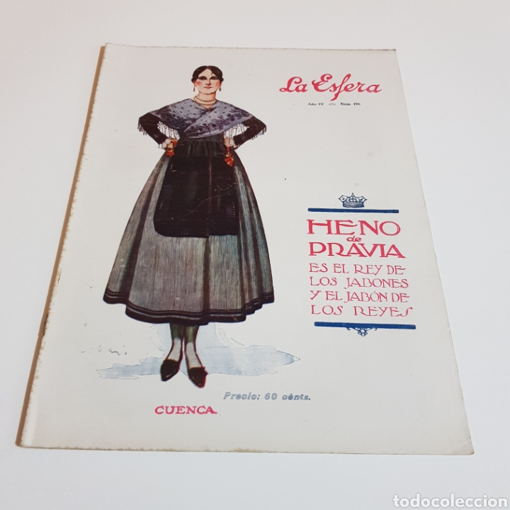 Collezionismo di Riviste e Giornali: LA ESFERA A&Ntilde;O IV N&deg; 196 PORTADA CUENCA 1917