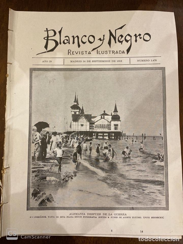 Coleccionismo de revistas y peri&oacute;dicos: REVISTA BLANCO Y NEGRO. ENTIERRO DEL SR. BRAVO PORTILLO. A&Ntilde;O 29. N&ordm; 1478. MADRID, 1919.