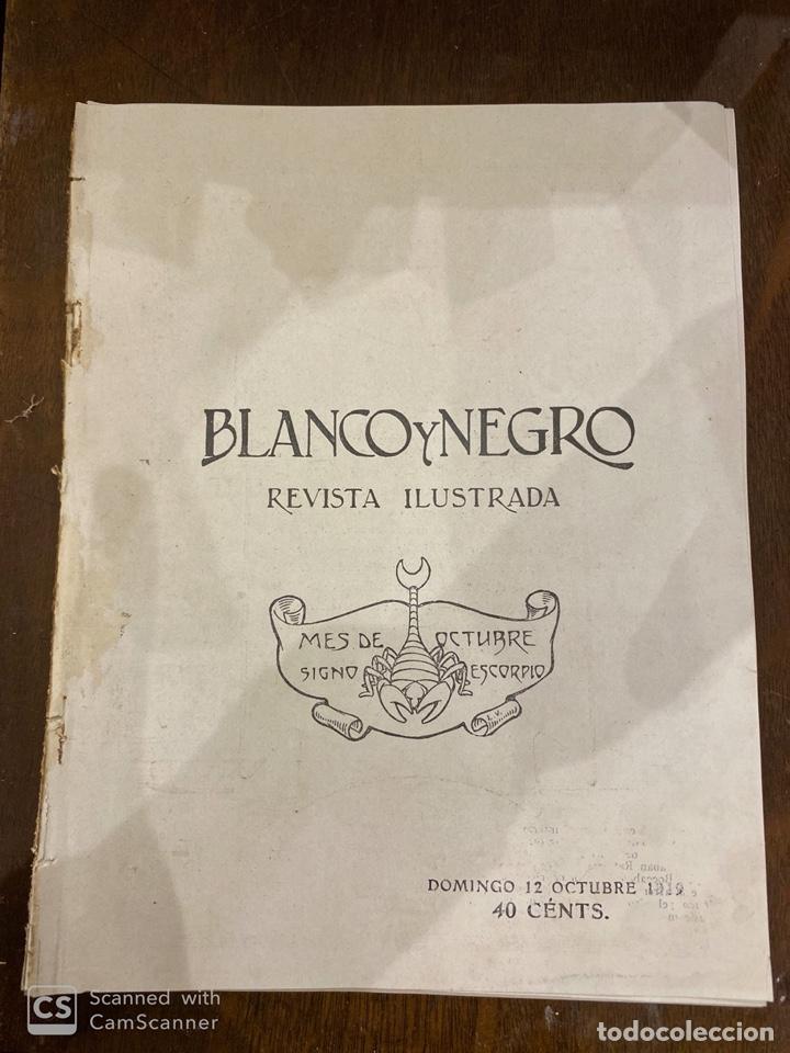 Collection Magazines and Newspapers: REVISTA BLANCO Y NEGRO. CRIMEN SINDICALISTA EN SATURCE, BILBAO. A&Ntilde;O 29. N&ordm; 1482. MADRID, 1919.