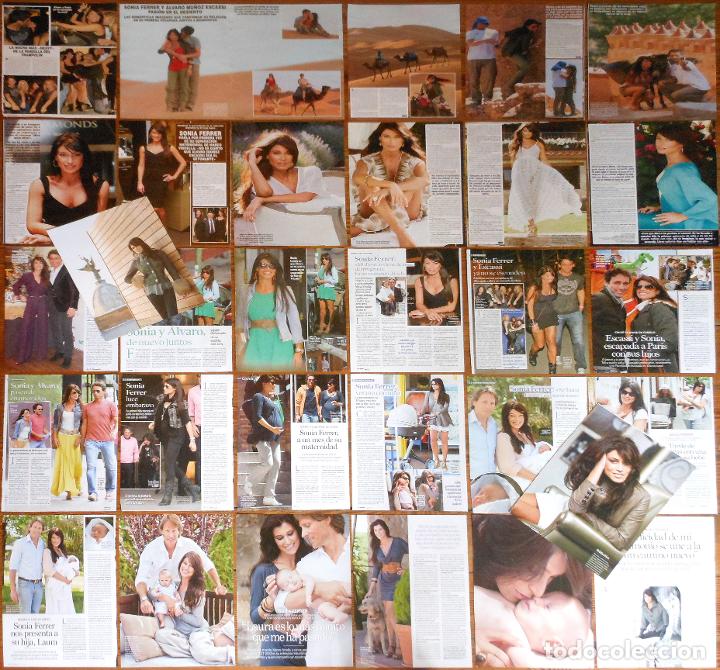 Coleccionismo de revistas y peri&oacute;dicos: SONIA FERRER colecci&oacute;n de prensa 68 fotos sexy spain clippings tv presentadora modelo