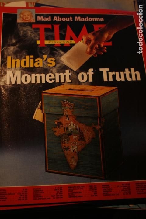 Coleccionismo de Revistas y Peri&oacute;dicos: REVISTA AMERICANA TIME MADONNA  1991