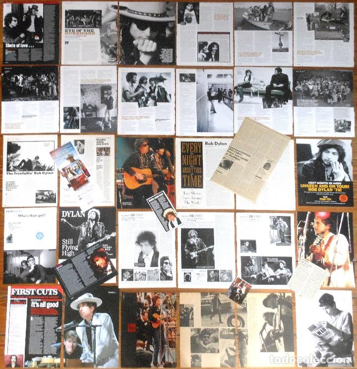 Coleccionismo de Revistas y Peri&oacute;dicos: BOB DYLAN colecci&oacute;n prensa UK clippings 1960s/00s magazine dated articles photos music icon