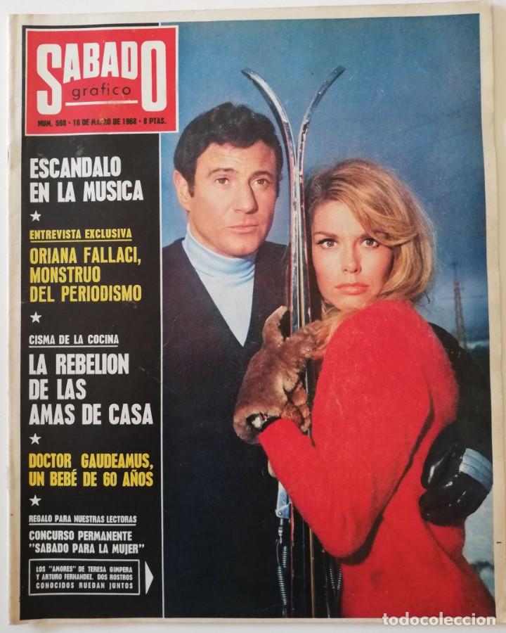 Coleccionismo de Revistas y Peri&oacute;dicos: Revista S&Aacute;BADO GR&Aacute;FICO n&ordm; 598 Teresa Gimpera Arturo Fern&aacute;ndez Oriana Fallaci The Beatles Los Bravos