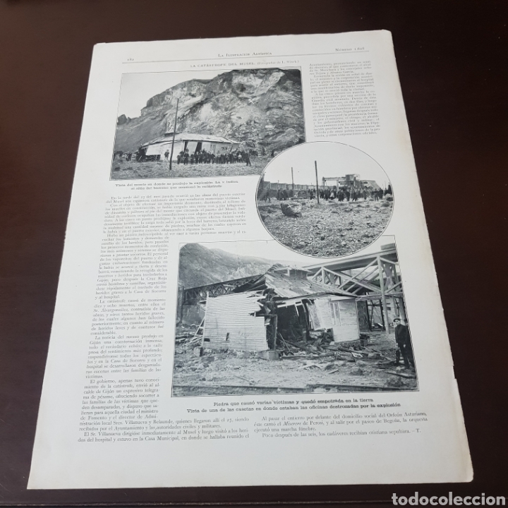 Collection Magazines and Newspapers: LA CATASTROFE DEL MUSEL GIJON ASTURIAS 1913