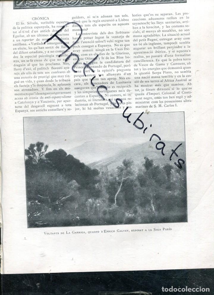 Coleccionismo de Revistas y Peri&oacute;dicos: REVISTA ANY 1903 LA GARRIGA ENRIC GALWEY SANTIAGO RUSI&Ntilde;OL MONTSERRAT AURELI TOLOSA JAUME MORERA
