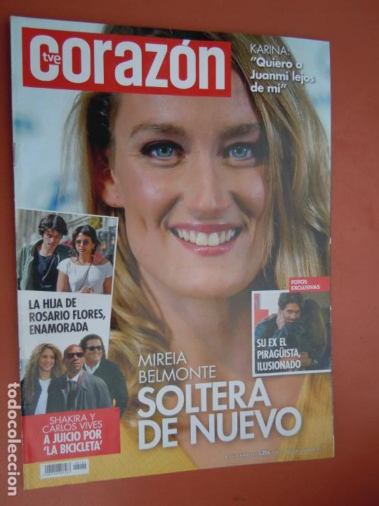 Coleccionismo de Revistas y Peri&oacute;dicos: CORAZON REVISTA N&ordm; 204 -31-03-2019 MIREIA BELMONTE SOLTERA DE NUEVO , SHAKIRA Y CARLOS VIVES