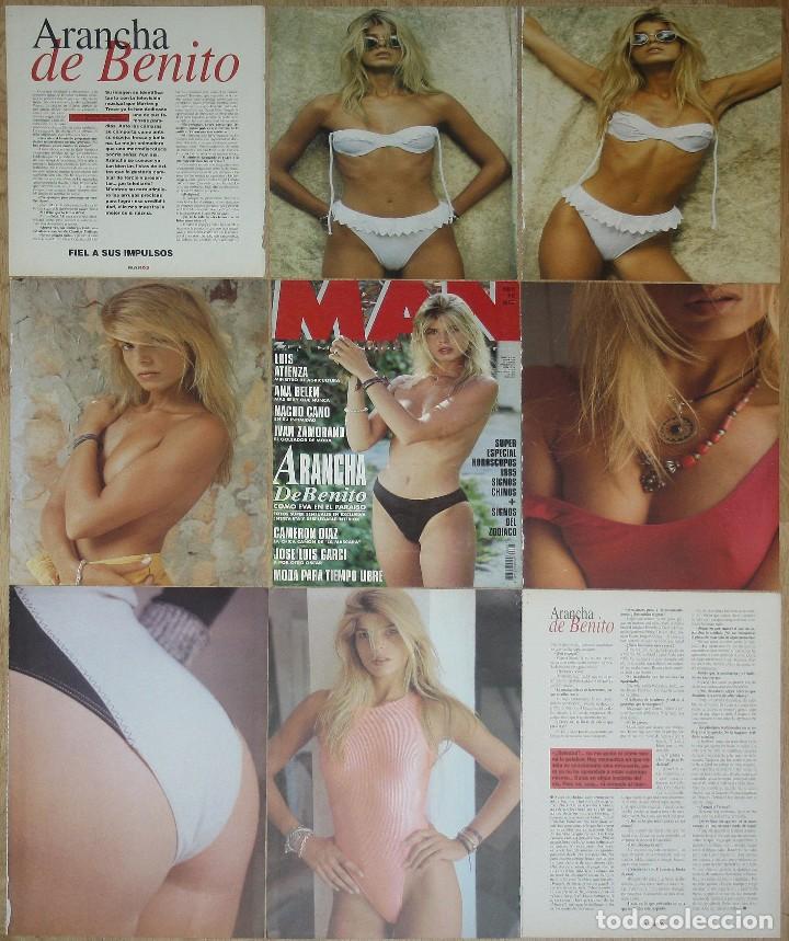 Sammeln von Zeitschriften und Zeitungen: ARANTXA DE BENITO Man 1995 Portada & 14 paginas sexy fotos Arancha spain TV presentadora modelo