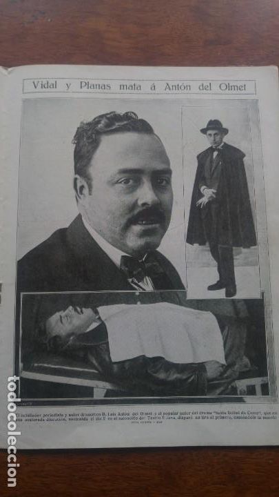 Collection Magazines and Newspapers: VIDAL PLANAS MATA A ANTON DEL OLMET ASESINATO MALAGA ASESINATO TRANVIA BILBAO REVISTA A&Ntilde;O 1923