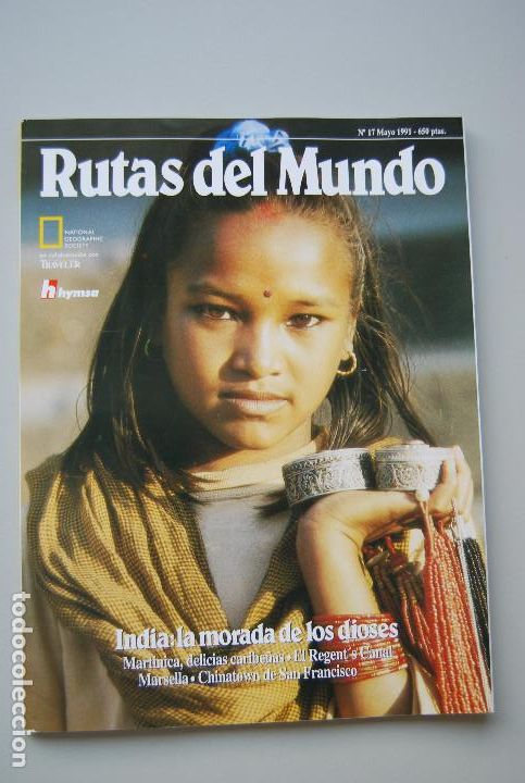 Coleccionismo de revistas y peri&oacute;dicos: REVISTA RUTAS DEL MUNDO N&Uacute;MERO-17-1991 : INDIA-MARTINICA-REGENT&acute;S CANAL-MARSELLA-CHINATOWN SAN FRAN.