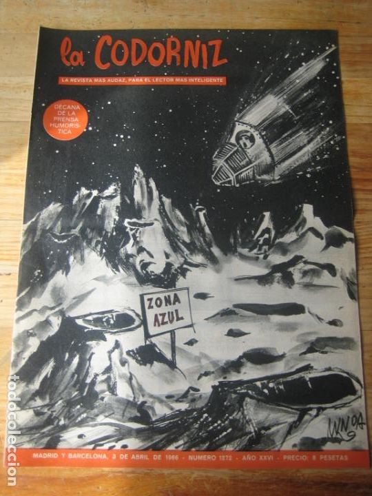 Coleccionismo de Revistas y Peri&oacute;dicos: REVISTA LA CODORNIZ N&ordm; 1272 - 3 ABRIL 1966 - PORTADA MUNOA  - HUMOR