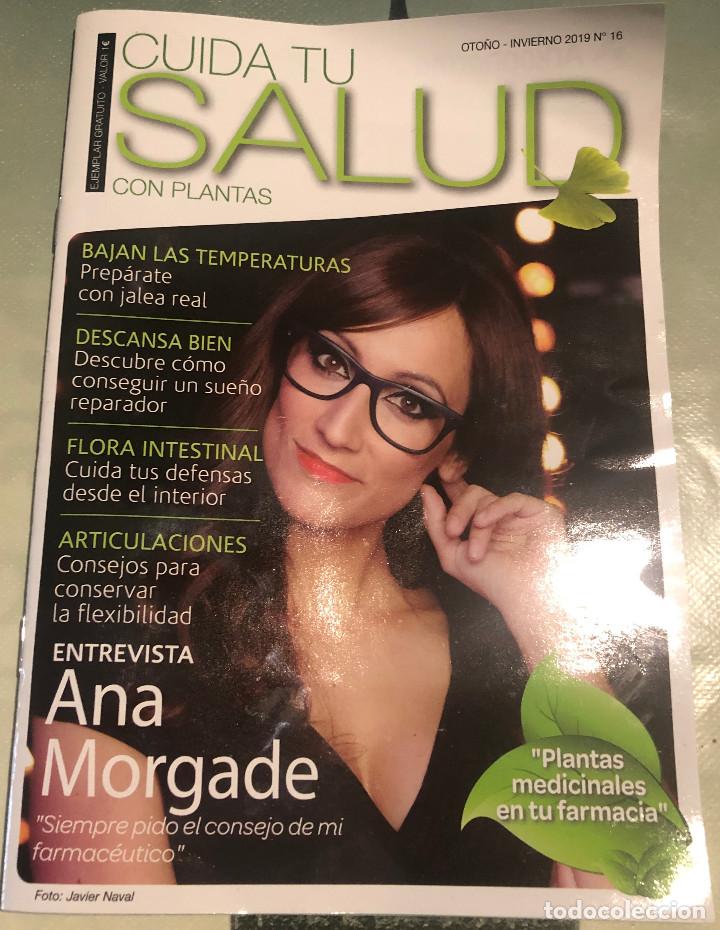 Collezionismo di Riviste e Giornali: Revista 'Cuida tu salud con plantas', n&ordm; 16. Oto&ntilde;o - Invierno 2019. Ana Morgade en portada. Nueva.