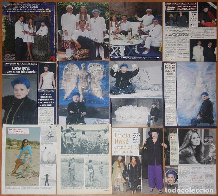 Colecionismo de Revistas e Jornais: LUCIA BOSE lote prensa spain clippings 1960s/00s photos magazine articles italian actress