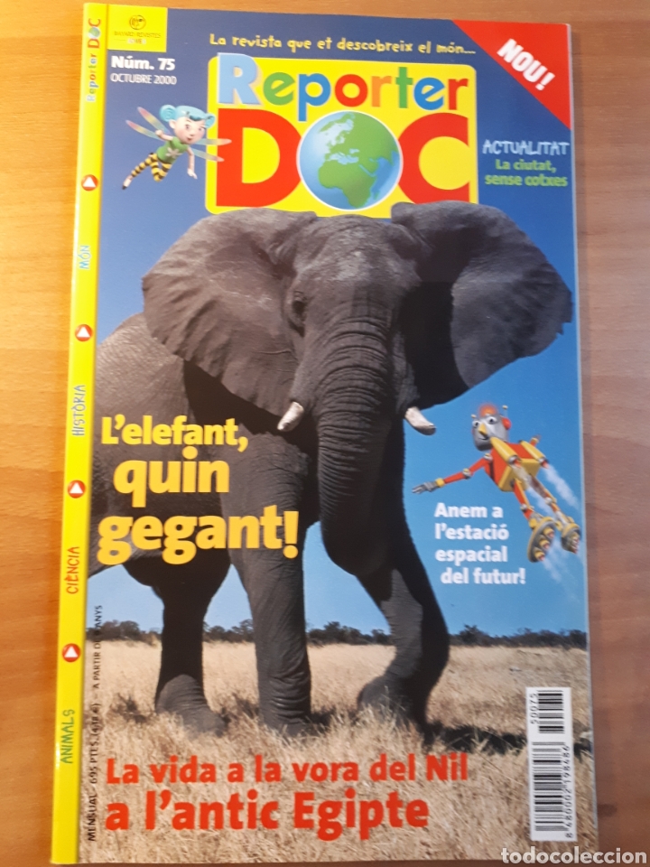 Coleccionismo de Revistas y Peri&oacute;dicos: REPORTER DOC. N&Uacute;M 75. L'ELEFANT QUIN GEGANT!
