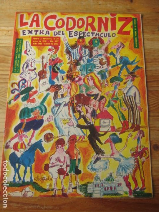 Coleccionismo de Revistas y Peri&oacute;dicos: REVISTA LA CODORNIZ N&ordm; 1486 - 10 MAYO 1970 - PORTADA ABELENDA - HUMOR - EXTRA ESPECTACULO