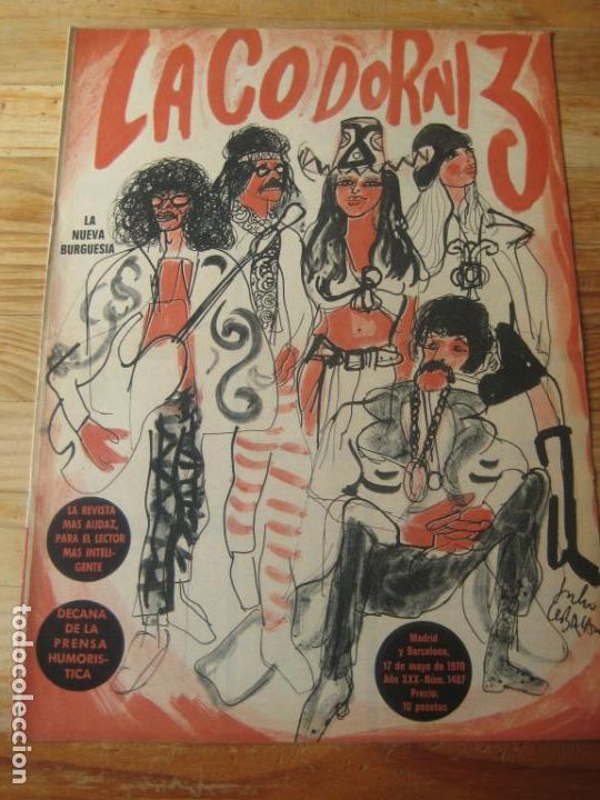 Coleccionismo de Revistas y Peri&oacute;dicos: REVISTA LA CODORNIZ N&ordm; 1487 - 17 MAYO 1970 - PORTADA CEBRIAN - HUMOR -