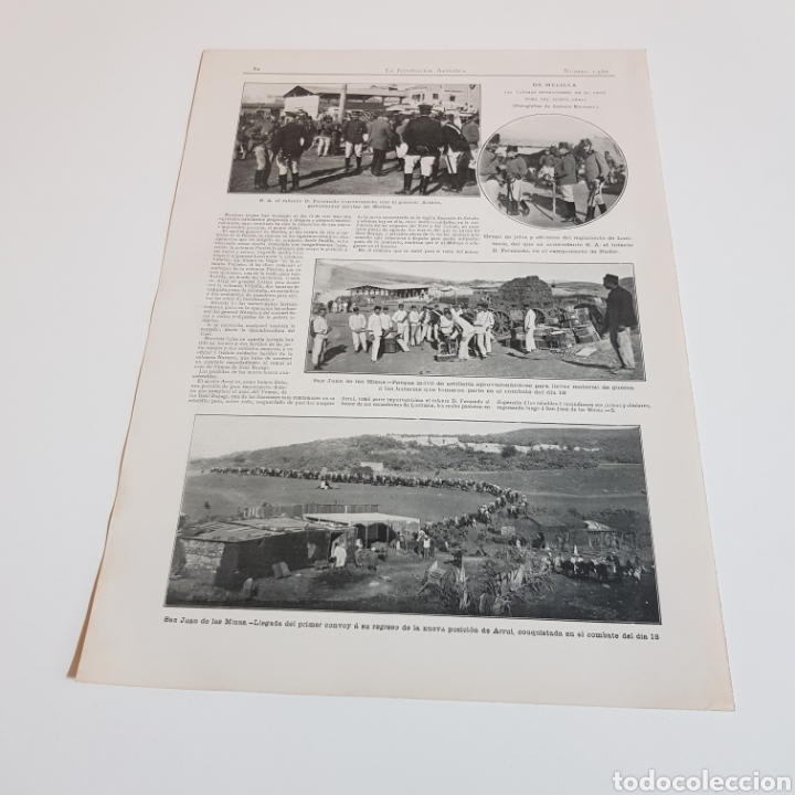 Collection Magazines and Newspapers: MELILLA 1912 ULTIMAS OPERACIONES EN EL KERT - TOMA DEL MONTE ARRUI - CAMPA&Ntilde;A DE MARRUECOS