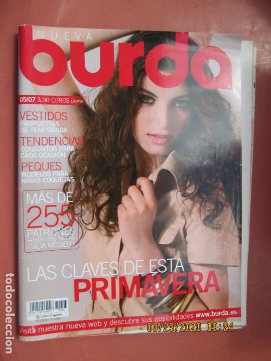 Collectionnisme de Revues et Journaux: NUEVA BURDA , N&ordm; 70005 , LAS CLAVES DE ESTA PRIMAVERA - PEQUES MODELOS PARA NI&Ntilde;AS ETC.....