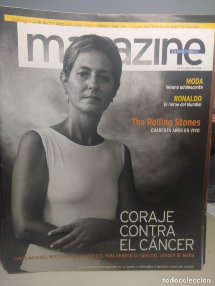Coleccionismo de Revistas y Peri&oacute;dicos: MAGAZINE : CORAJE CONTRA EL CANCER + THE ROLLING STONES + RONALDO