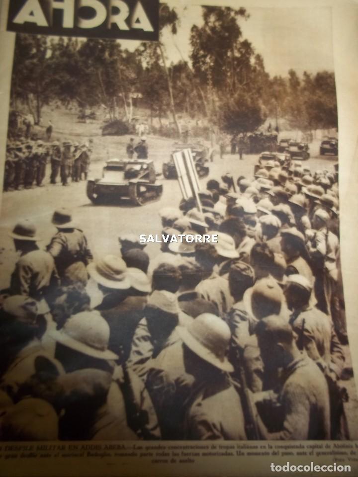 Coleccionismo de revistas y peri&oacute;dicos: DIARIO PERIODICO AHORA.22 MAYO 1936.INDALECIO PRIETO.UNAMUNO..REPUBLICA ESPA&Ntilde;OLA