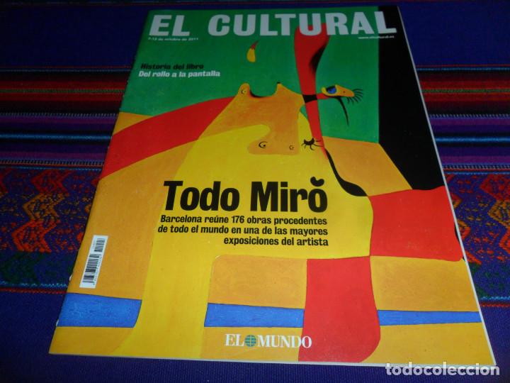 Coleccionismo de Revistas y Peri&oacute;dicos: EL MUNDO EL CULTURAL 7-10-11. TODO JOAN MIR&Oacute;, EXPOSICI&Oacute;N LA ESCALERA DE LA EVASI&Oacute;N. BUEN ESTADO.