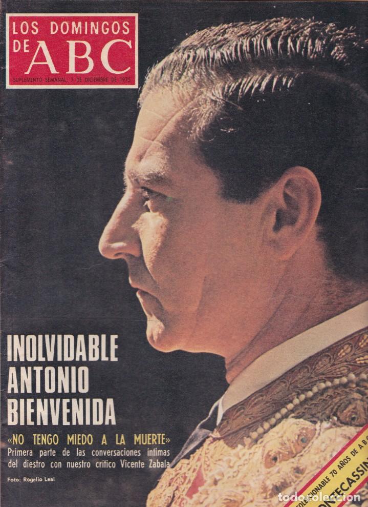 Coleccionismo de Revistas y Peri&oacute;dicos: LOS DOMINGOS DE ABC - 7 DE DICIEMBRE DE 1975