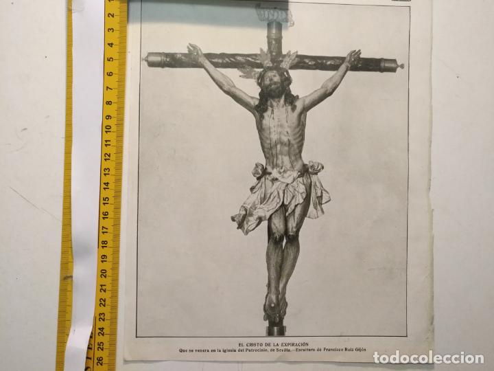 Coleccionismo de Revistas y Peri&oacute;dicos: a&ntilde;o 1900 /1920 antiguo recorte prensa - sevilla semana santa cristo del cachorro expiracion