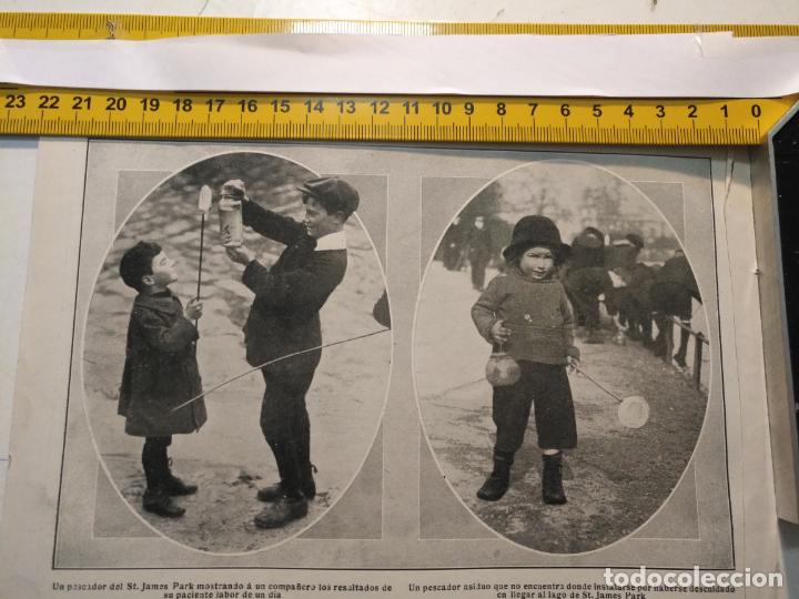 Collection Magazines and Newspapers: a&ntilde;o 1900 /1920 antiguo recorte prensa - el pescador del st. james park - ni&ntilde;os