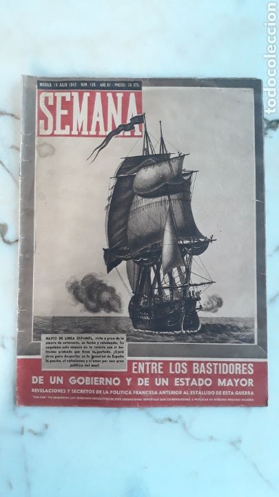 Coleccionismo de Revistas y Peri&oacute;dicos: Revista Semana a&ntilde;o 1942
