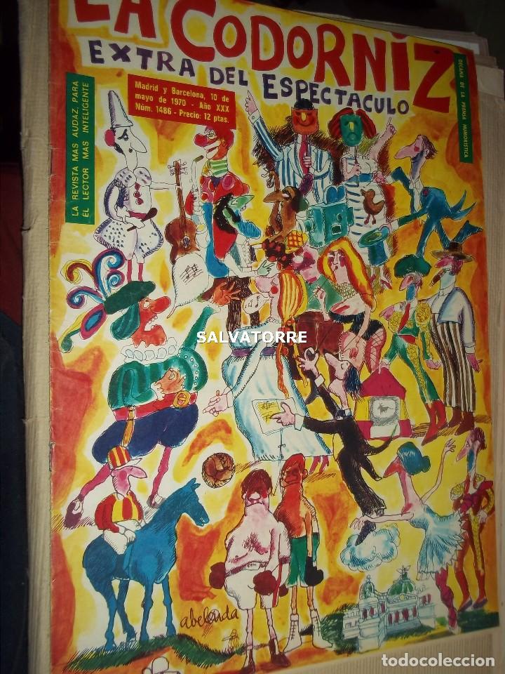 Coleccionismo de Revistas y Peri&oacute;dicos: REVISTA SATIRICA LA CODORNIZ. 10 MAYO 1970. 1486. SIN PLIEGES.